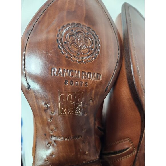 Ranch Road Boots Women's Sz. 9D Scarlett Zip Cognac Western Boots - Picture 11 of 12